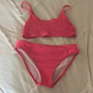 Neon pink (14-16 big girl) swimsuit bikini